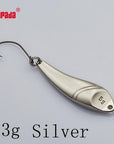 Yapada Spoon 023 Hot Fish 2G/3G/5G Multicolor Single Hook 28-32-40Mm-yapada Official Store-3g Silver 6piece-Bargain Bait Box