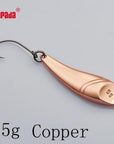 Yapada Spoon 023 Hot Fish 2G/3G/5G Multicolor Single Hook 28-32-40Mm-yapada Official Store-5g Copper 6piece-Bargain Bait Box