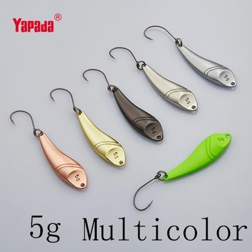 Yapada Spoon 023 Hot Fish 2G/3G/5G Multicolor Single Hook 28-32-40Mm-yapada Official Store-5g Multicolor 6piece-Bargain Bait Box
