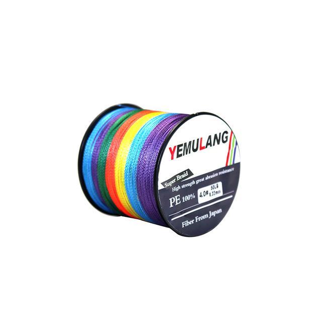 Yemulang 300M Braided Fishing Lines 4 Stands Multifilament Pe Fishing Cord For-Babo Fishing Trade Co., Ltd.-Multicolor-1.0-Bargain Bait Box