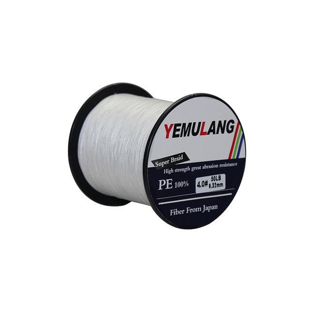 Yemulang 8 Strands Multifilament Braided Fishing Lines 100 M Pe Wires Fly Cord-Babo Fishing Trade Co., Ltd.-White-1.0-Bargain Bait Box