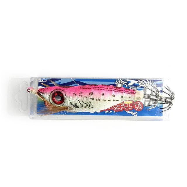 Yernea 1Pcs 10Cm 12.2G 3D Big Eye Shrimp Squid Jig Cuttlefish Fishing Jig Lure-Yernea Fishing Tackle Co., Store-B-Bargain Bait Box