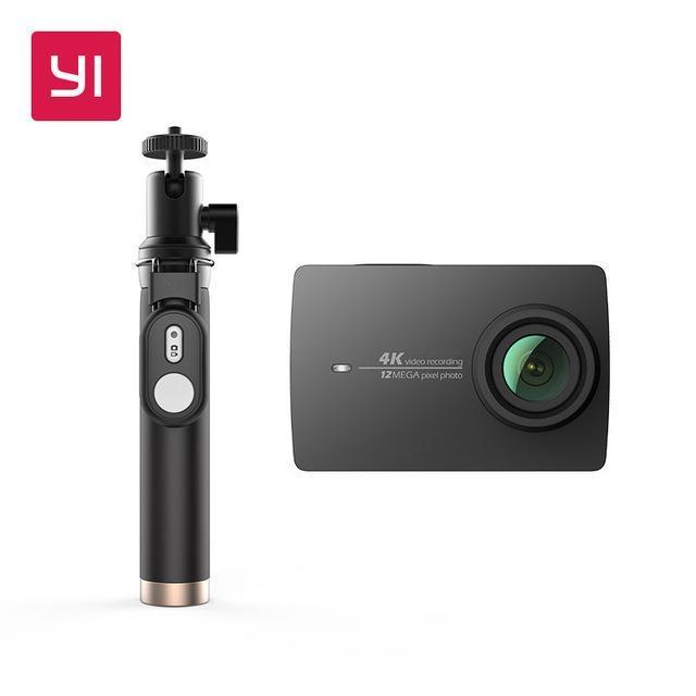 Yi 4K Action Camera Selfie Stick Bundle International Version Ambarella Sport-Action Cameras-yi Official Store-Black-Bargain Bait Box