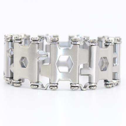 Yingtouman Men &amp; Women Bracelets Stainless Steel Bracelet Link Design-YT Outdoor Store-sliver-Bargain Bait Box