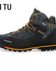 Yitu Breathable Outdoor Hiking Shoes Camping Mountain Climbing Hiking Boots-YITU Outdoors Store-Black Yellow-7-Bargain Bait Box