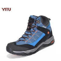 Yitu Outdoor Waterproof Men Hiking Shoes Sports Trekking Mountain Climbing-YITU Outdoors Store-Blue-6-Bargain Bait Box