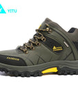 Yitu Rubber Hunting Boots Waterproof Men'S Winter Sneakers Trekking Hiking Shoes-YITU Outdoors Store-Green-6.5-Bargain Bait Box
