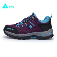 Yitu Spring Women Hiking Shoes Outdoor Sports Camel Shoes Big Size Breathable-upward Store-Purple-5-Bargain Bait Box