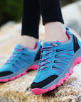 Yitu Women'S Shoes Hiking Camping Shoes Outdoor Sports Shoes Breathable Hiking-upward Store-Light Blue-5-Bargain Bait Box