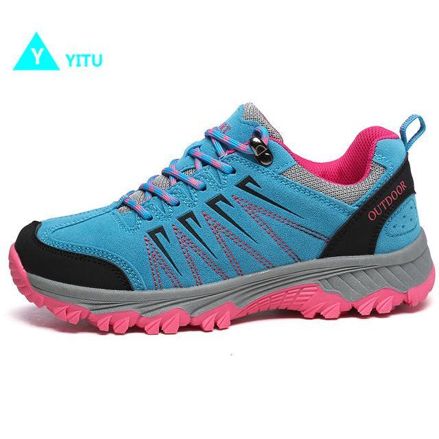 Yitu Women&#39;S Shoes Hiking Camping Shoes Outdoor Sports Shoes Breathable Hiking-upward Store-Light Blue-5-Bargain Bait Box