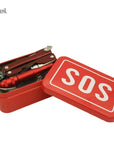 Yofeil 1 Set Outdoor Equipment Emergency Bag Survival Kit Box Self-Help Box-on the trip Store-Bargain Bait Box