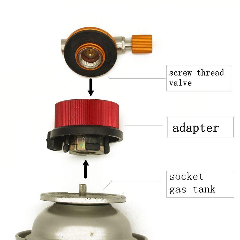 Yofeil Outdoor Camping Hiking Stove Adaptor Conversion Split Type Gas Furnace-on the trip Store-Bargain Bait Box