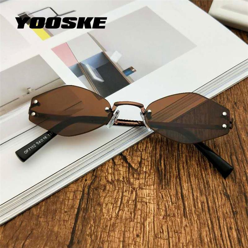 Yooske Fashion Small Sunglasses Women Cat Eye Sun Glasses Men Feshion Metal-Sunglasses-yooske Yooske Store-C1 Red-Bargain Bait Box