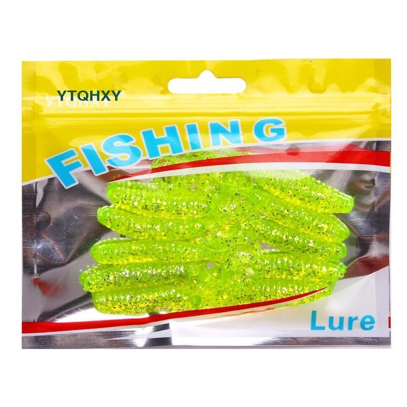 Ytqhxy 10Pcs/Lot 65Mm 2.5G Crank Curly Tail Grub Silicone Fishing Lures Isca-YTQHXY Fishing (china) Store-A-Bargain Bait Box