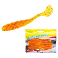 Ytqhxy 10Pcs/Lot Paddle Tail Soft Lure 75Mm 2.8G T Tail Fishy Smell Worms Lure-YTQHXY Fishing (china) Store-A-Bargain Bait Box
