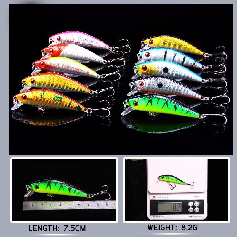 Ytqhxy 20Pcs/Lot Minnow Fishing Lures 2 Models Crankbait Spinner Baits-YTQHXY Fishing (china) Store-Bargain Bait Box