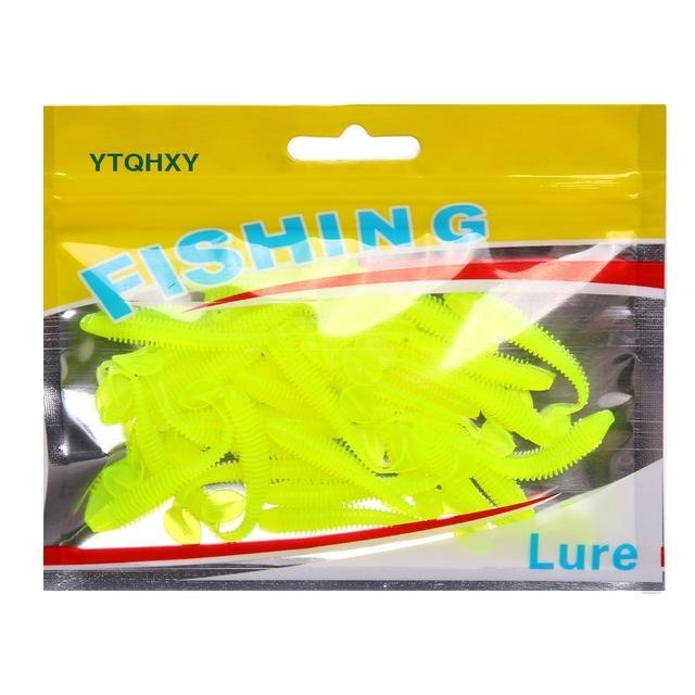 Ytqhxy 30Pcs/Lot Classic Flexible Soft Lures 55M/0.6G Swimbait Silicone Lure-YTQHXY Official Store-F-Bargain Bait Box