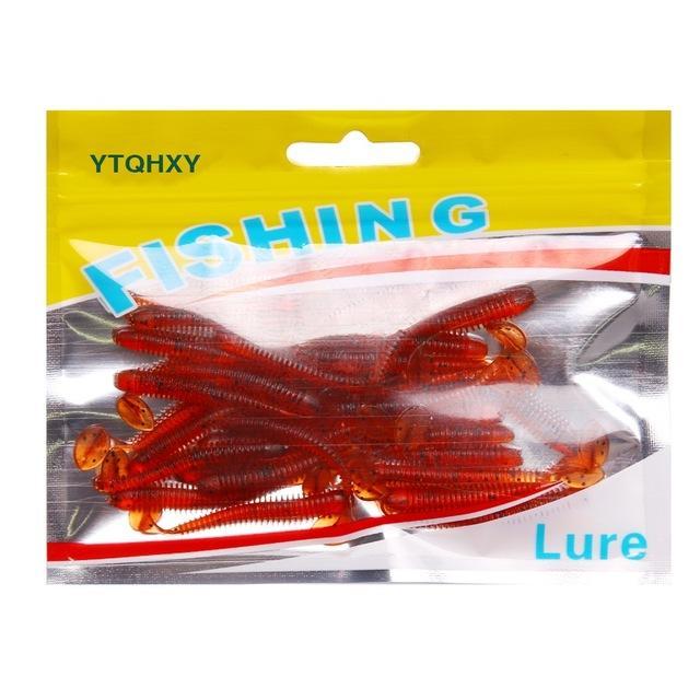 Ytqhxy 30Pcs/Lot Classic Flexible Soft Lures 55M/0.6G Swimbait Silicone Lure-YTQHXY Official Store-I-Bargain Bait Box