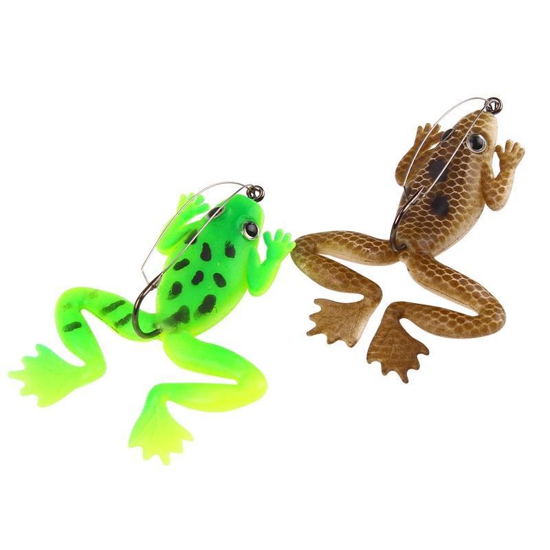 Ytqhxy 4Pcs/Lot Rubber Frog Soft Bait 60Mm 5.2G Fishing Lures 2 Colors –  Bargain Bait Box