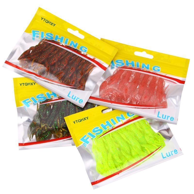 Ytqhxy 6Pcs/Lot Soft Shrimp Fishing Lures 85Mm 5.7G Artificial Shrimp Baits-YTQHXY Fishing (china) Store-A-Bargain Bait Box