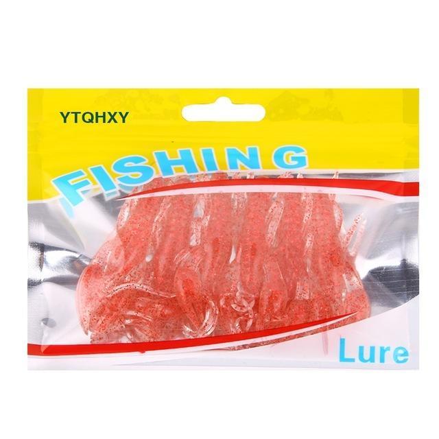 Ytqhxy 6Pcs/Lot Soft Shrimp Fishing Lures 85Mm 5.7G Artificial Shrimp Baits-YTQHXY Fishing (china) Store-B-Bargain Bait Box