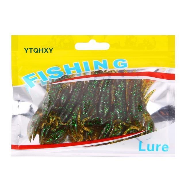 Ytqhxy 6Pcs/Lot Soft Shrimp Fishing Lures 85Mm 5.7G Artificial Shrimp Baits-YTQHXY Fishing (china) Store-D-Bargain Bait Box
