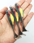 Ytqhxy Artificial Lure 8Pcs 8.5Cm 5G Yoyfishing Fishing Worm Swimbaits Jig-YTQHXY Official Store-Black-Bargain Bait Box