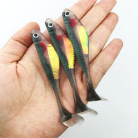 Ytqhxy Artificial Lure 8Pcs 8.5Cm 5G Yoyfishing Fishing Worm Swimbaits Jig-YTQHXY Official Store-Black-Bargain Bait Box