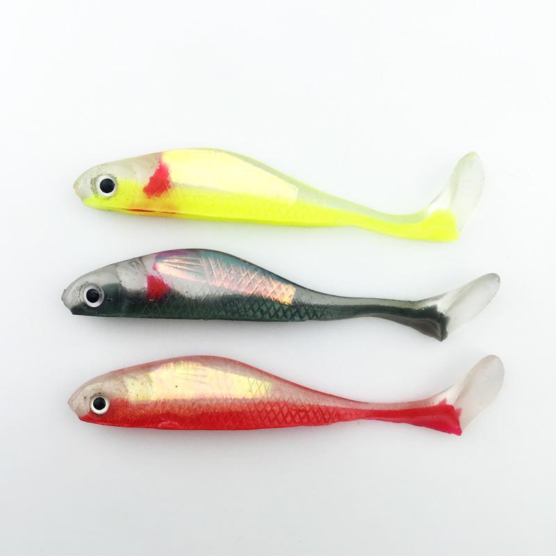 Ytqhxy Artificial Lure 8Pcs 8.5Cm 5G Yoyfishing Fishing Worm Swimbaits Jig-YTQHXY Official Store-Yellow-Bargain Bait Box