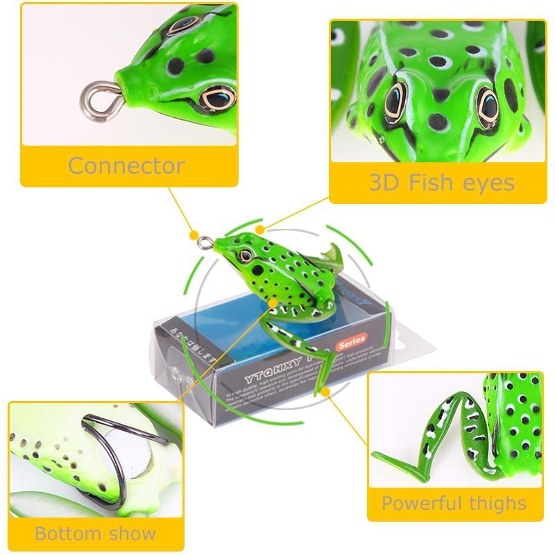 Ytqhxy High Quality Frog Lure Artificial Bait 55Mm 12G Snakehead Lure Topwater-YTQHXY Official Store-A-Bargain Bait Box