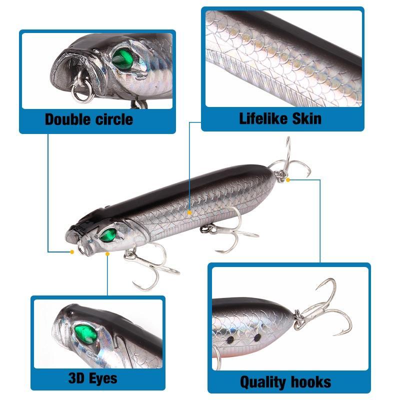 Ytqhxy Pencil Fishing Lure Topwater Dogs Hard Bait 105Mm 18G Plastic Wobblers-YTQHXY Official Store-A-Bargain Bait Box