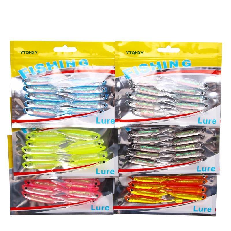 Ytqhxy Soft Lure 10Pcs/Lot 2.2G/70Mm For Fishing Shad Fishing Worm Swimbait-YTQHXY Official Store-A-Bargain Bait Box