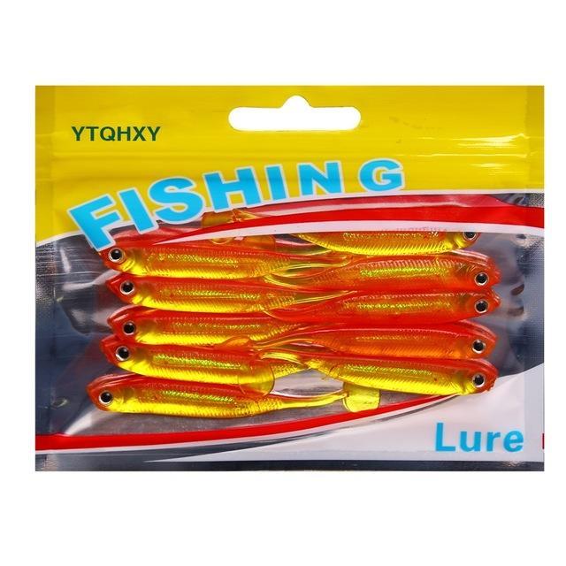 Ytqhxy Soft Lure 10Pcs/Lot 2.2G/70Mm For Fishing Shad Fishing Worm Swimbait-YTQHXY Official Store-E-Bargain Bait Box