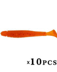 Ytqhxy Soft Worm Shrimp Fishing Lure 10Pcs/Lot 45Mm 0.8G Fish Smell Jerkbait-YTQHXY Official Store-E-Bargain Bait Box