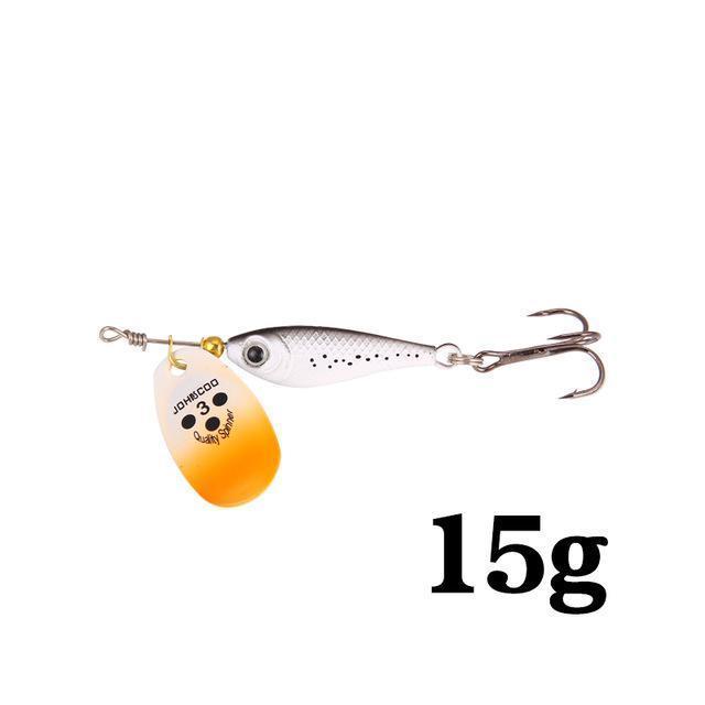 Ytqhxy Spinner Bait Sequin Spoon Metal Wobbler 11G 15G 20G Artificial Carp Pesca-YTQHXY Fishing (china) Store-Gray15g-Bargain Bait Box