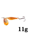 Ytqhxy Spinner Bait Sequin Spoon Metal Wobbler 11G 15G 20G Artificial Carp Pesca-YTQHXY Fishing (china) Store-Orange11g-Bargain Bait Box