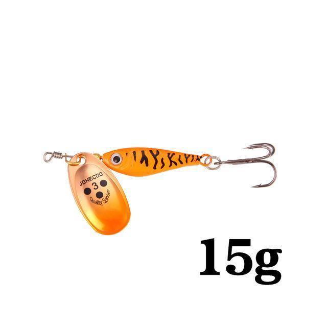 Ytqhxy Spinner Bait Sequin Spoon Metal Wobbler 11G 15G 20G Artificial Carp Pesca-YTQHXY Fishing (china) Store-Orange15g-Bargain Bait Box