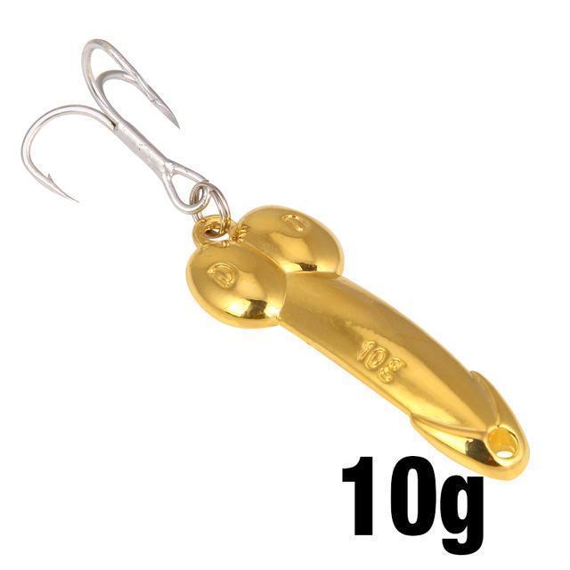Ytqhxy Top Metal Dd Spoon Fishing Lure 5G/10G Metal Bass Baits Silver Gold-Be a Invincible fishing Store-Gold 10g-Bargain Bait Box