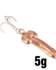 Ytqhxy Top Metal Dd Spoon Fishing Lure 5G/10G Metal Bass Baits Silver Gold-Be a Invincible fishing Store-Rose Gold 5g-Bargain Bait Box