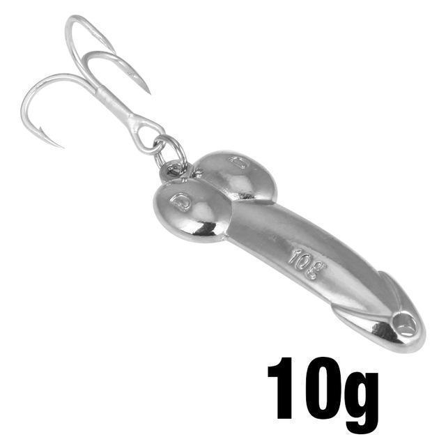 Ytqhxy Top Metal Dd Spoon Fishing Lure 5G/10G Metal Bass Baits Silver Gold-Be a Invincible fishing Store-Silver 10g-Bargain Bait Box