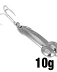 Ytqhxy Top Metal Dd Spoon Fishing Lure 5G/10G Metal Bass Baits Silver Gold-Be a Invincible fishing Store-Silver 10g12-Bargain Bait Box