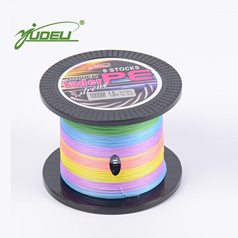 Yudeli Fishing Lines 1000M Braided Wire 8 Strands Line Braiding 5 Kinds Of Color-Cycling/Fishing Store-1.0-Bargain Bait Box