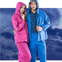 Yuding Fishing Suit Raincoat Polyester Rain Coat Men Women Rain Cover Navy-Rain Suits-Bargain Bait Box-Blue-M-Bargain Bait Box