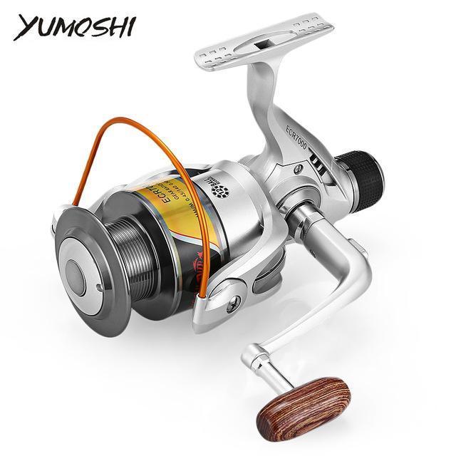 Yumoshi 12Bb 5.5:1 Lightweight Fishing Spinning Reel Full Metal Spool Fishing-Spinning Reels-Shenzhen Outdoor Fishing Tools Store-2000 Series-Bargain Bait Box