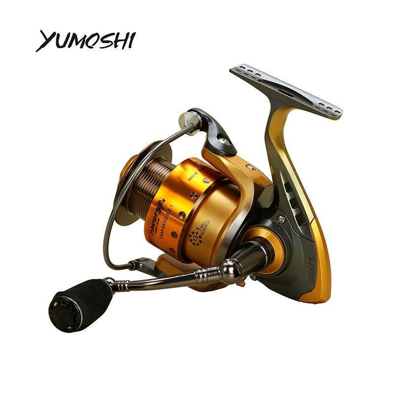 Yumoshi 13+1 Bb Cnc Rocker Arm Metal Cup 2000-7000 Fishing Reel-Spinning Reels-yumoshi Official Store-2000 Series-Bargain Bait Box