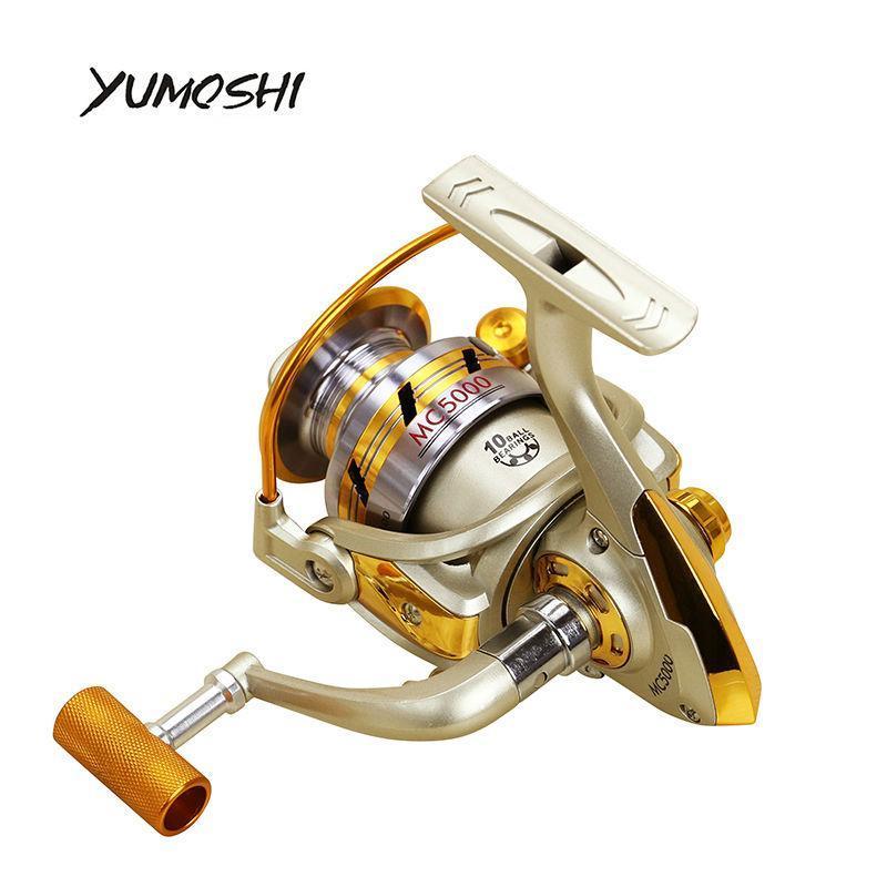 Yumoshi Fishing Reel 10Bb Spinning Rocker Arm Metal Handle Mc1000-7000 Gear-Spinning Reels-Outdoor life stores Store-1000 Series-Bargain Bait Box