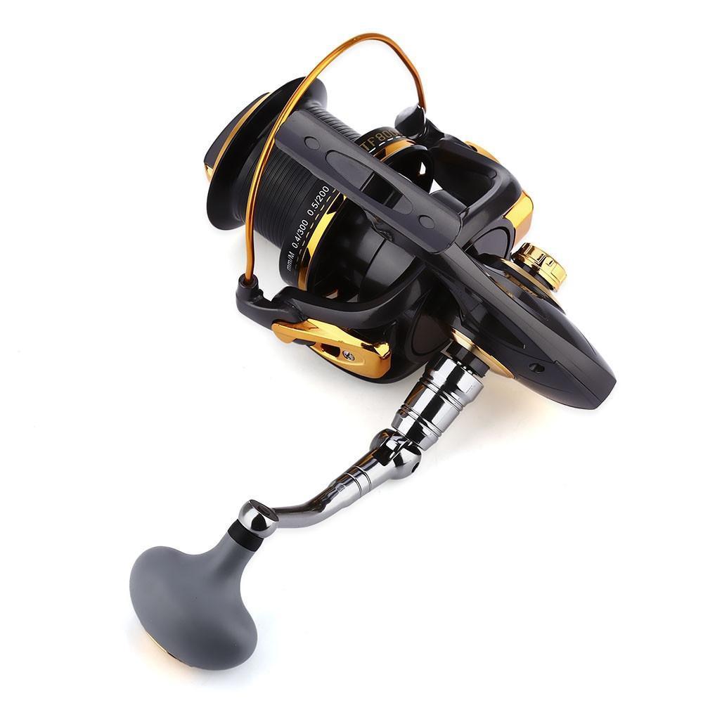 Yumoshi Fishing Reel 12 + 1 Ball Bearings Aluminum Alloy Spool Coil Wheel-Spinning Reels-Outl1fe Adventure Store-8000 Series-Bargain Bait Box
