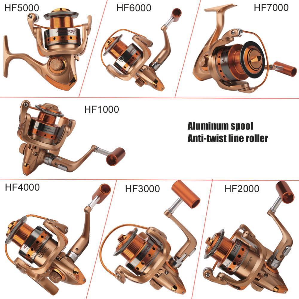 Yumoshi Hf Various Model Fishing Line Reel Round All-Metal Wire Cup Reel Fishing-Spinning Reels-Shenzhen Chase&#39;s Stylish Fishing &amp; Riding Store-1000 Series-Bargain Bait Box