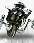 Yumoshi Metal Spool Spinning Fishing Reel 12+1Bb 5.5:1 Superior Wheel For-Spinning Reels-Hikingstar Store-1000 Series-Bargain Bait Box