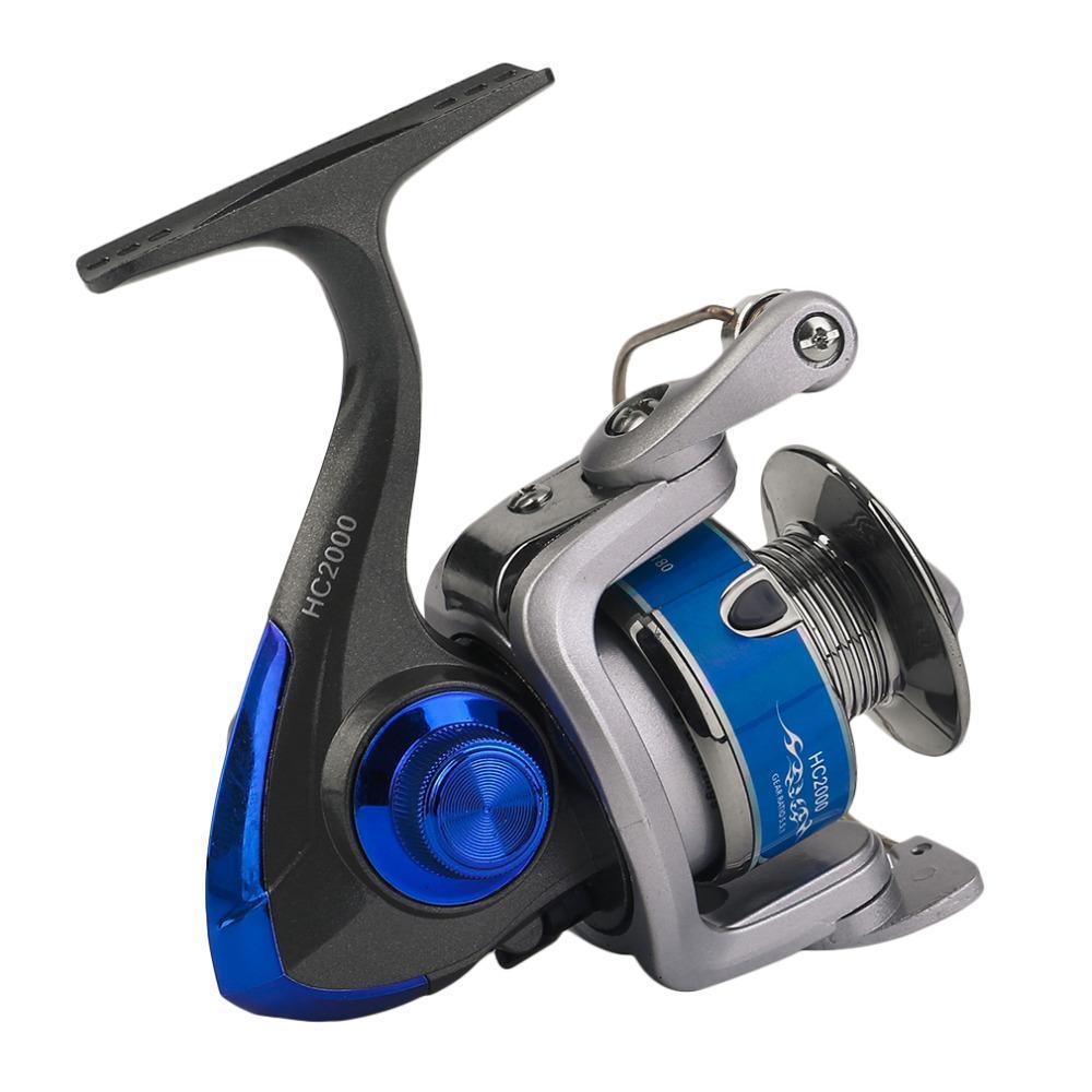 Yumoshi Plastic And Metal Electroplating Fishing Reels With Folding Handle-Spinning Reels-Shenzhen Chase's Stylish Fishing & Riding Store-1000 Series-Bargain Bait Box